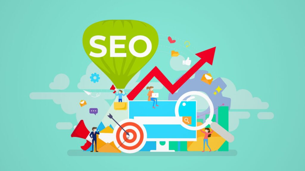 A graphical illustration of SEO ranking & other website's ranking factors